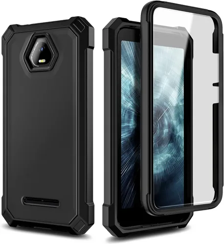 Vista 6 de NZND Funda compatible con Schok Volt SV55 con [protector de pantalla integrado], cubierta protectora de cuerpo completo a prueba de golpes