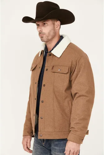 Vista 2 de Cinch - Chaqueta de camionero oculta marrón para hombre