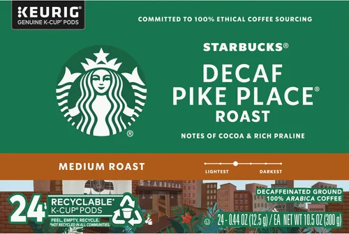 Vista 6 de Starbucks Café descafeinado Pike Place Keurig (100684)
