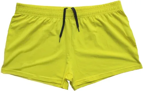 Vista 5 de palglg Pantalones cortos de culturismo para hombre de 3 pulgadas con cordón de entrepierna de algodón