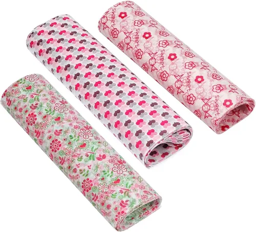 Vista 19 de 150 hojas de papel encerado navideño para alimentos, papel de delicatessen para envolver sándwiches, envolturas para dulces y galletas, forros