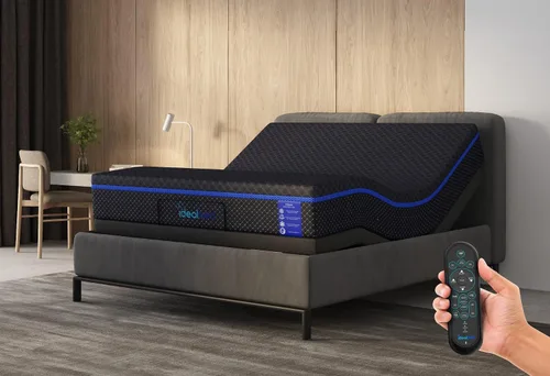 Vista 3 de iDealBed G4 Nova Colchón de espuma viscoelástica de lujo + sistema de sueño ajustable personalizado 5i, comodidad, refrigeración y apoyo