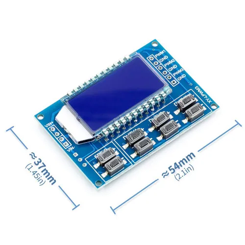 Vista 5 de HiLetgo 2 unids 3 canales PWM generador de pulso generador de señal de frecuencia ajustable onda cuadrada rectangular generador de señal de onda