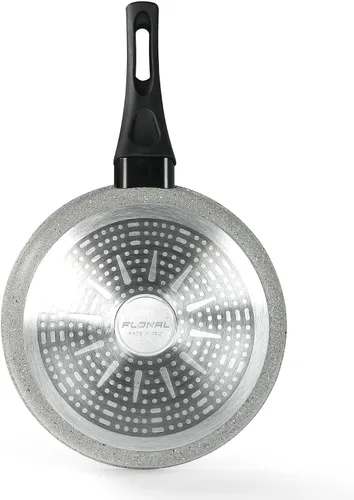 Vista 5 de Flonal Pepita Bronze Juego de utensilios de cocina antiadherentes de aluminio forjado de 8 piezas (gris)