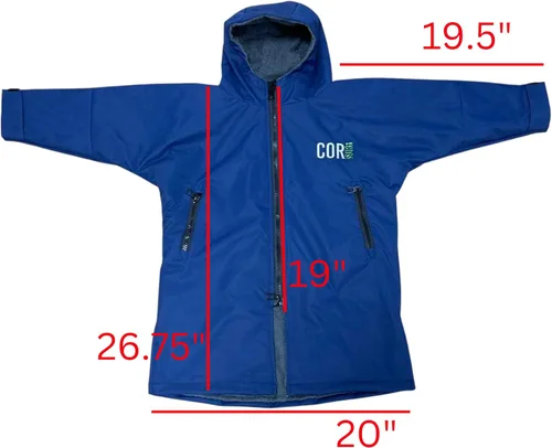 Vista 14 de COR Surf Swim Parka for Youth and Adults Heavy-Duty Weatherproof Swimming Jacket with Size Options for Men, Women and Kids
