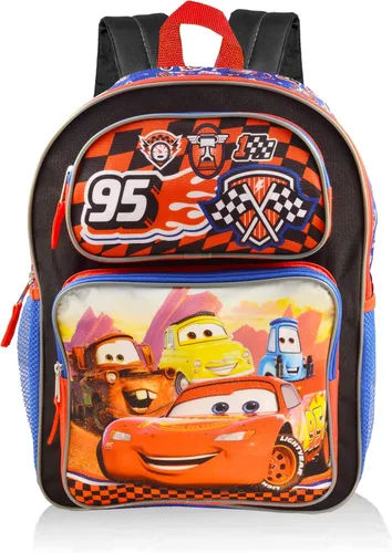 Vista 2 de Mochila de Disney Cars para niños Paquete de mochila de Disney Cars de 16 pulgadas (suministros escolares de Disney Cars), Disney Cars Mochila
