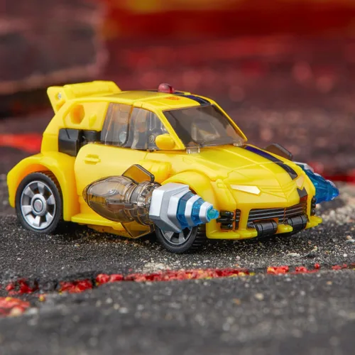 Vista 7 de Transformers Legacy United Deluxe Class Animated Universe Bumblebee, Figura de Acción Convertible de 5.5 Pulgadas, 8+