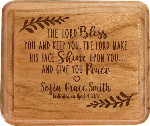Vista 10 de LifeSong Milestones Caja de recuerdo personalizada de la 1ª Comunión May the grace of God shine on you Sacramentos personalizados regalos