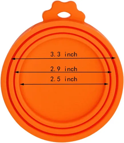 Vista 2 de XYSMZM 8 fundas para latas de mascotas, tapas de latas de comida para todas las latas de perro y gato de tamaño estándar.