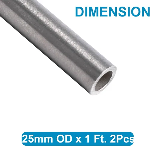 Vista 3 de Vigorous 63.5mm DE x 1 pie. Tubo de acero inoxidable 304, tubería de acero inoxidable sin costuras, tubo de metal redondo para manualidades DIY