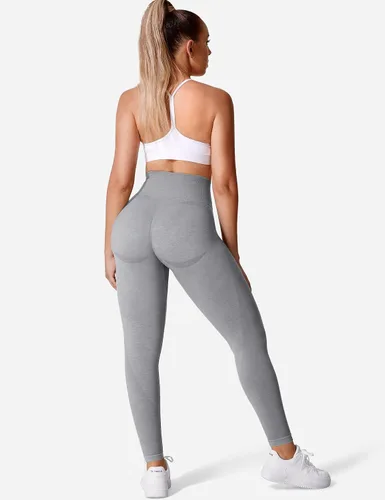 Vista 5 de YEOREO Vivien - Leggings de entrenamiento para mujer, cintura alta, levantamiento de glúteos, contorno de sonrisa, sin costuras, pantalones de yoga