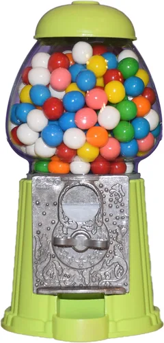 Vista 6 de Máquina clásica de chicle/dispensador de dulces, 9 pulgadas - negro