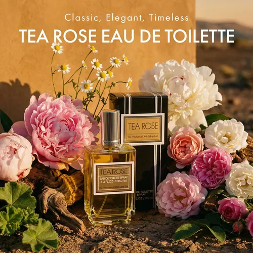 Vista 2 de Perfumer's Workshop Tea Rose para mujer - 3.4 oz Eau De Toilette Spray