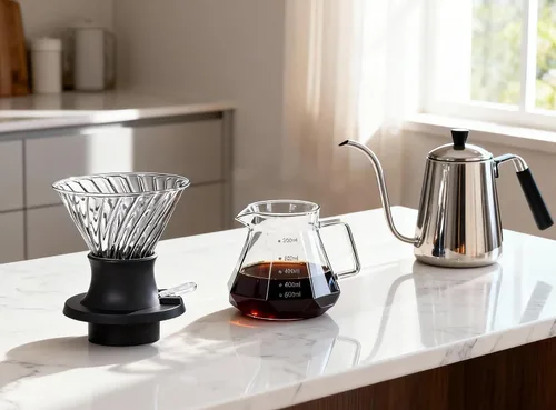 Vista 2 de BeeCa Clever - Gotero de café todo en uno, cafetera de inmersión de vidrio