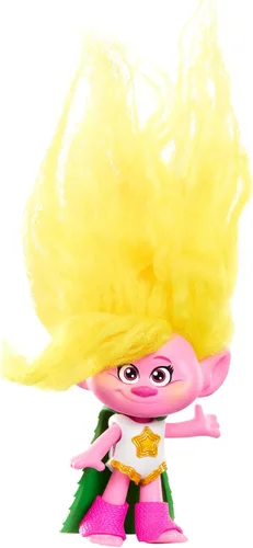 Vista 7 de Mattel DreamWorks Trolls Band Together Branch - Muñeca pequeña con traje extraíble y pelo de felpa, juguetes inspirados en la película