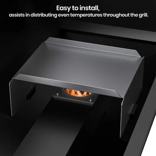 Vista 5 de Stanbroil Pieza de repuesto de difusor de deflector de calor de acero resistente para Traeger, Camp Chef y la mayoría de las demás parrillas