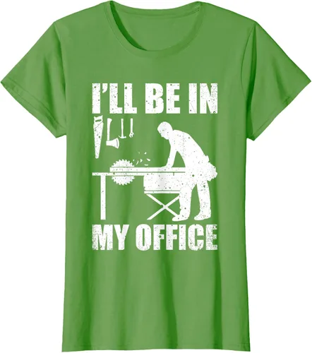 Vista 4 de Camiseta divertida de manga corta para hombre, carpintería, carpintería, carpintería, regalo Negro