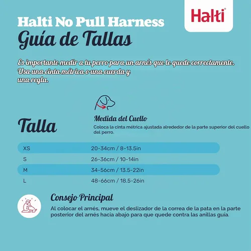 Vista 6 de Arnés Halti Sin Tirones - Detiene a Tu Perro de Tirar de la Correa. Ajustable, Ligero y Fácil de Usar. Arnés Reflectante para Entrenamiento de Negro