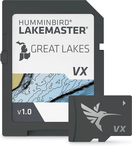 Vista 9 de Humminbird LakeMaster Map SD Card for Fish Finders