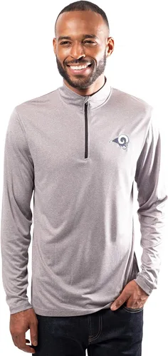 Vista 29 de Ultra Game Men's NFL Official Super Soft Quarter Zip Long Sleeve T-Shirt