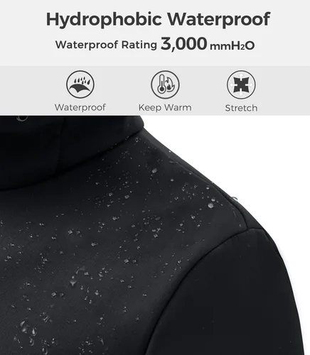 Vista 7 de wantdo Chaquetas con forro polar para mujer, chaqueta suave con aislamiento a prueba de viento