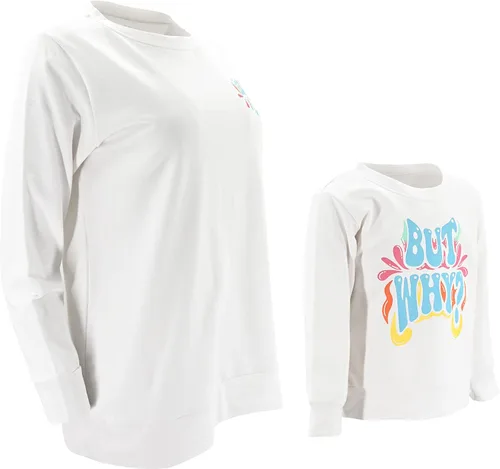 Vista 4 de Unique Baby Mommy and Me Ive Created a Monster - Camisa con cuello en V gris
