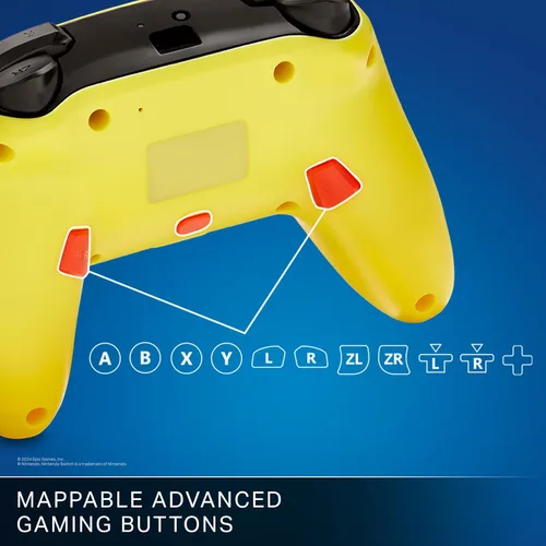 Vista 4 de PowerA Enhanced Wireless Controller for Nintendo Switch/Switch 2 / Switch Lite/OLED Model - Peely - Gamepad, game controller, Officially Licensed