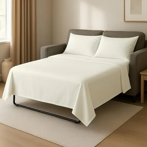 Vista 12 de Cottingon Sábanas individuales de 4 piezas para sofá cama individual, sábanas de sofá 100% microfibra cepillada, se adapta fácilmente a colchones