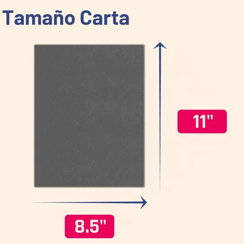Vista 2 de 20 hojas, cartulina negra pesada - 8.5 x 11 pulgadas, 110 libras (300 g/m²)