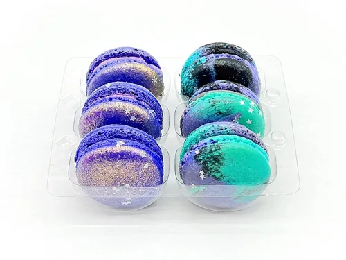 Vista 4 de Paquete económico de 6 macarons Galaxy y Neptune