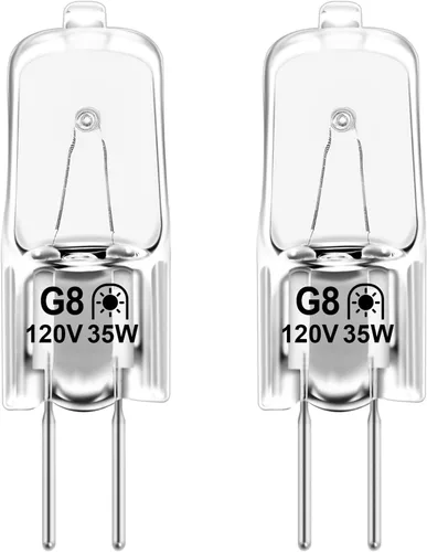 Vista 11 de Bombilla LED de vidrio G8 para microondas equivalente a 50 W, 130 V, 5 W, 500 lm, luz blanca diurna, compatible con campana de microondas GE Samsung