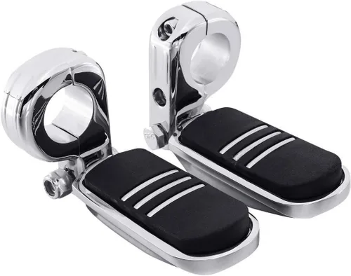 Vista 15 de Green-L Estriberas universales para motocicleta de 1 1/4 pulgadas con abrazadera P para Harley Sportster Softail Dyna Touring Road King Street Glide