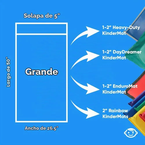 Vista 7 de KinderMat PBS - Funda para colchoneta de niños Expedición Narwhal - Grande