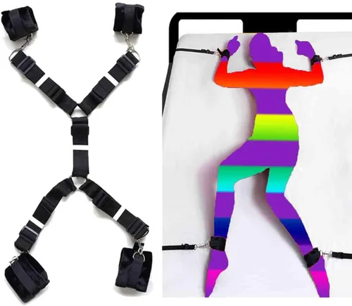 Vista 5 de Kit de restricciones sexuales BDSM, juguetes sexis para muñecas, para dormitorio de adultos, kit de amarres para adultos, herramientas para parejas