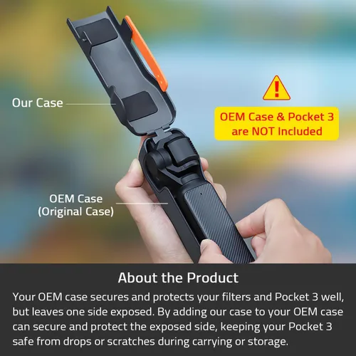 Vista 2 de Arzroic Estuche Protector/Cubierta para DJI Osmo Pocket 3 Accesorios, Protector de Gimbal/Lente/Pantalla Osmo Pocket 3