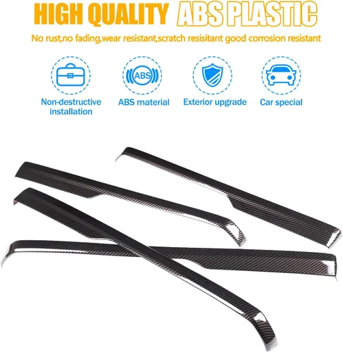 Vista 4 de Tira de decoración para panel de reposabrazos de puerta interior de coche compatible con Toyota Tundra 2014-2020 Accesorios de cubierta protectora