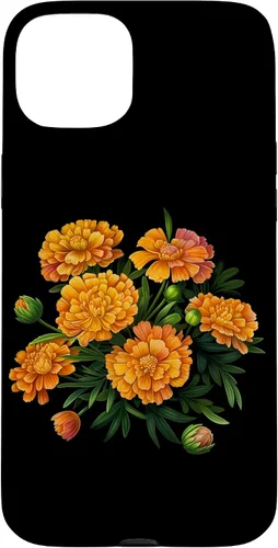 Vista 9 de Vintage Marigold Inspired Flower Case for iPhone 16