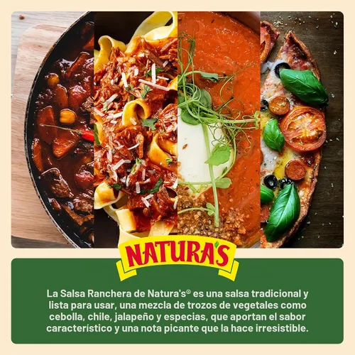 Vista 3 de NATURA'S Salsa Ranchera, Heat-and-Eat Ranch - Salsa para pasta en bolsa de 7.1 onzas, fácil de abrir (paquete de 3)