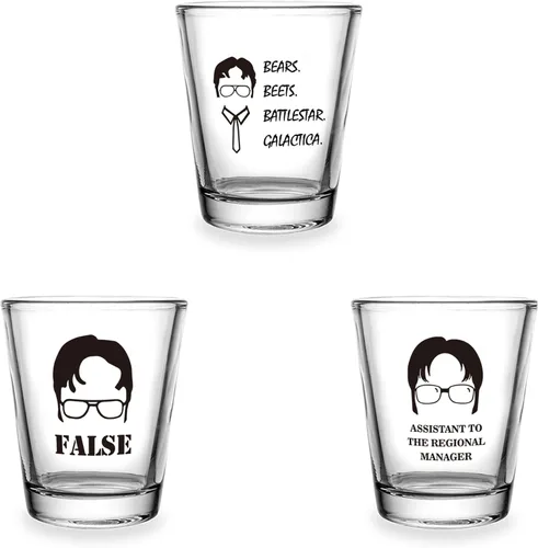 Vista 2 de Juego de vasos de chupito transparentes de mercancía