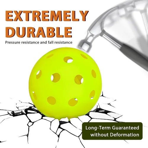 Vista 2 de Outdoor Pickleball Balls Set, USAPA Approved, 40 Hole, High Bounce True Flight, Durable for All Skill Levels
