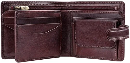 Vista 2 de Visconti Arrezo - Cartera de piel auténtica con bloqueo RFID seguro TSC42, Negro -, Cartera Rfid