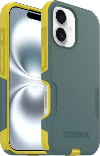 Vista 9 de OtterBox Funda para iPhone 16 Commuter Series - Jeans azul bebé, funda delgada y protectora para iPhone, de doble capa, absorción de impactos