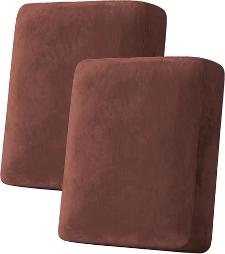 Vista 67 de H.VERSAILTEX Funda de cojín elástica de terciopelo para sofá, funda de cojín de felpa para cojines de silla, protector de muebles, cojín de asiento