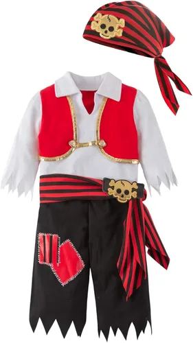 Vista 2 de Baby Boys Kids Halloween Costume Pirate Outfit