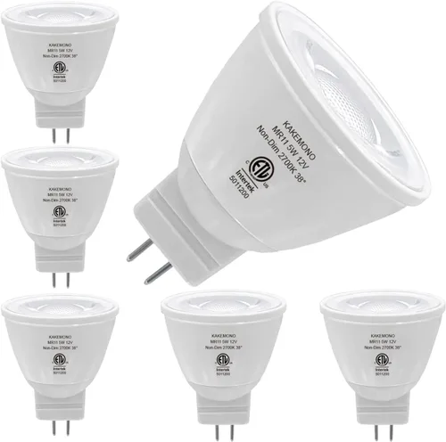 Vista 10 de Bombillas LED KAKEMONO MR11 GU4, 3 W, 12 V, color rojo y verde, reemplazan 10 W, 20 W, 35 W halógenos, GU4.0 para decoración navideña, iluminación