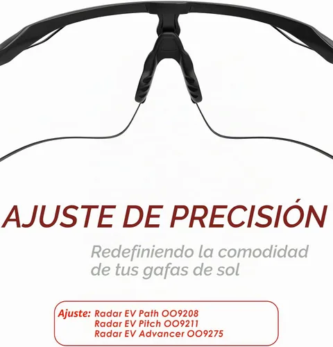 Vista 4 de Earsocks Nose Piece Replacement for Oakley Radar EV Path OO9208 Sunglass - Multiple Options Negro