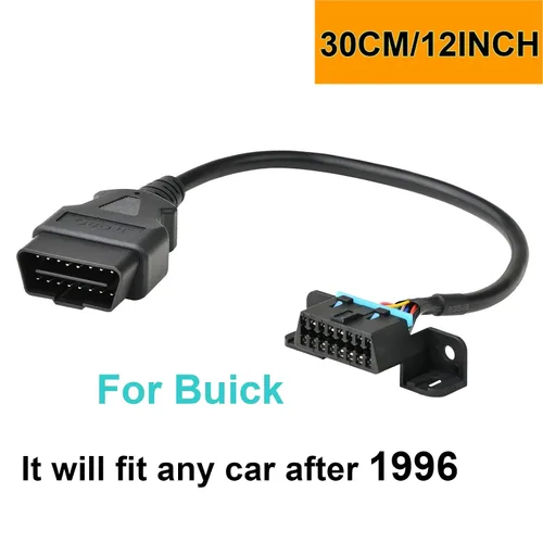 Vista 2 de iKKEGOL Conjunto de Cable Completo de 16 Pines OBD2 Macho a Hembra con Soporte de Montaje Bajo el Tablero y Conector de Extensión de Arnés
