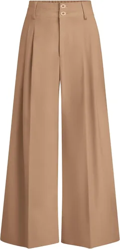 Vista 13 de PRETTYGARDEN Pantalones de vestir de pierna ancha de cintura alta para Beige