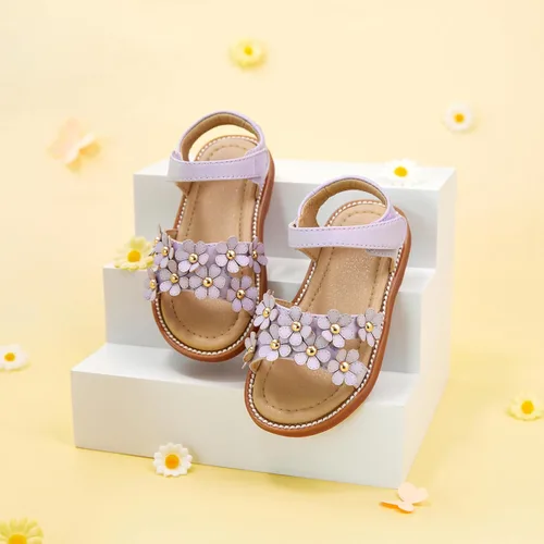 Vista 3 de GINFIVE Sandalias para niñas pequeñas, sandalias para niñas y niños pequeños