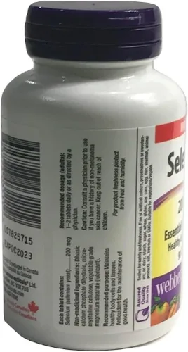 Vista 5 de 2 Botellas x Webber Naturals Selenio, 90 Tabletas